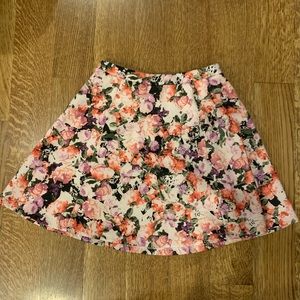 Floral skater skirt